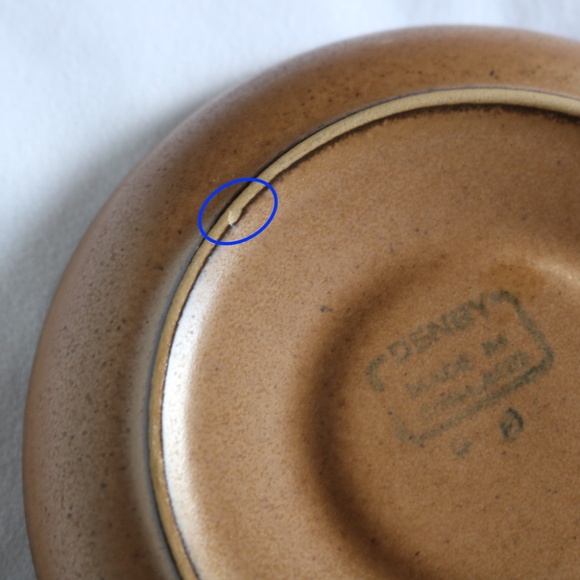 DENBY Set of 4 Cotswold Acorn Cup & Saucer Country Faye Brown Textured Stoneware - Picture 10 of 10